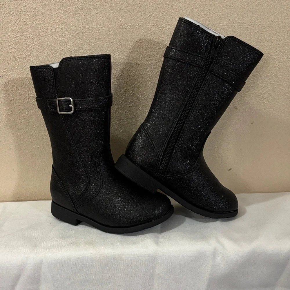 Josephine Stride Rite Black Ankle Booties Size 7M girl New  without box